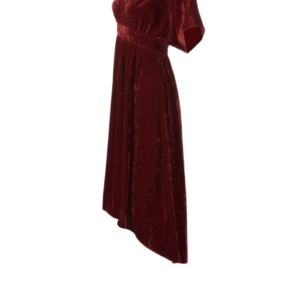 CAbi Tribute velvet red dress size Large - Picture 2 of 8
